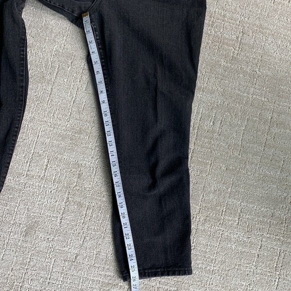 Vintage Lee Dark Gray High Waist Mom Jeans Size 14P Made in USA - Picture 6 of 10